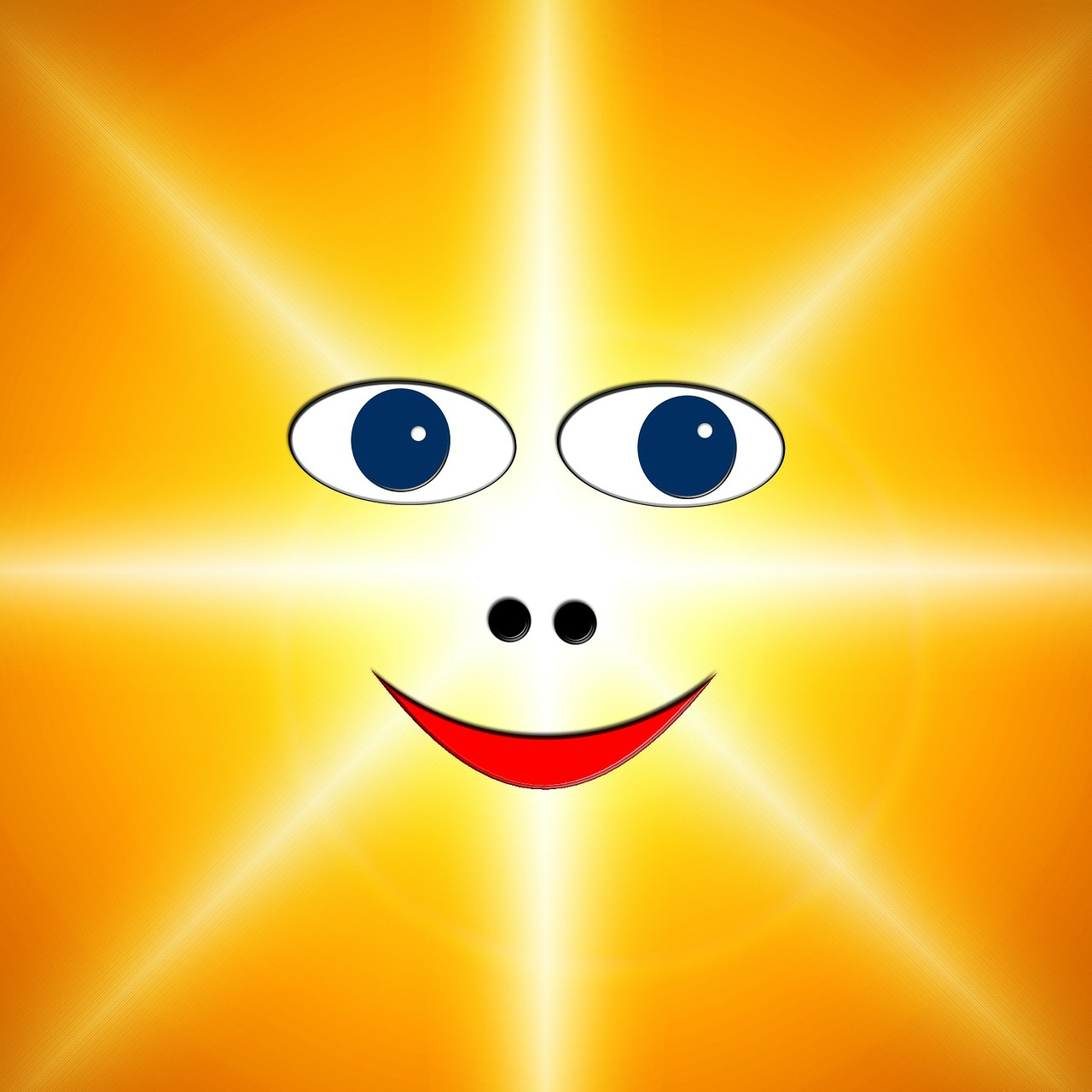 Šypsena, Veidas, Geltona, Logotipas, Saulė, Energija, Saulės Energija, Animacinis Filmas, Šypsosi, Spinduliai