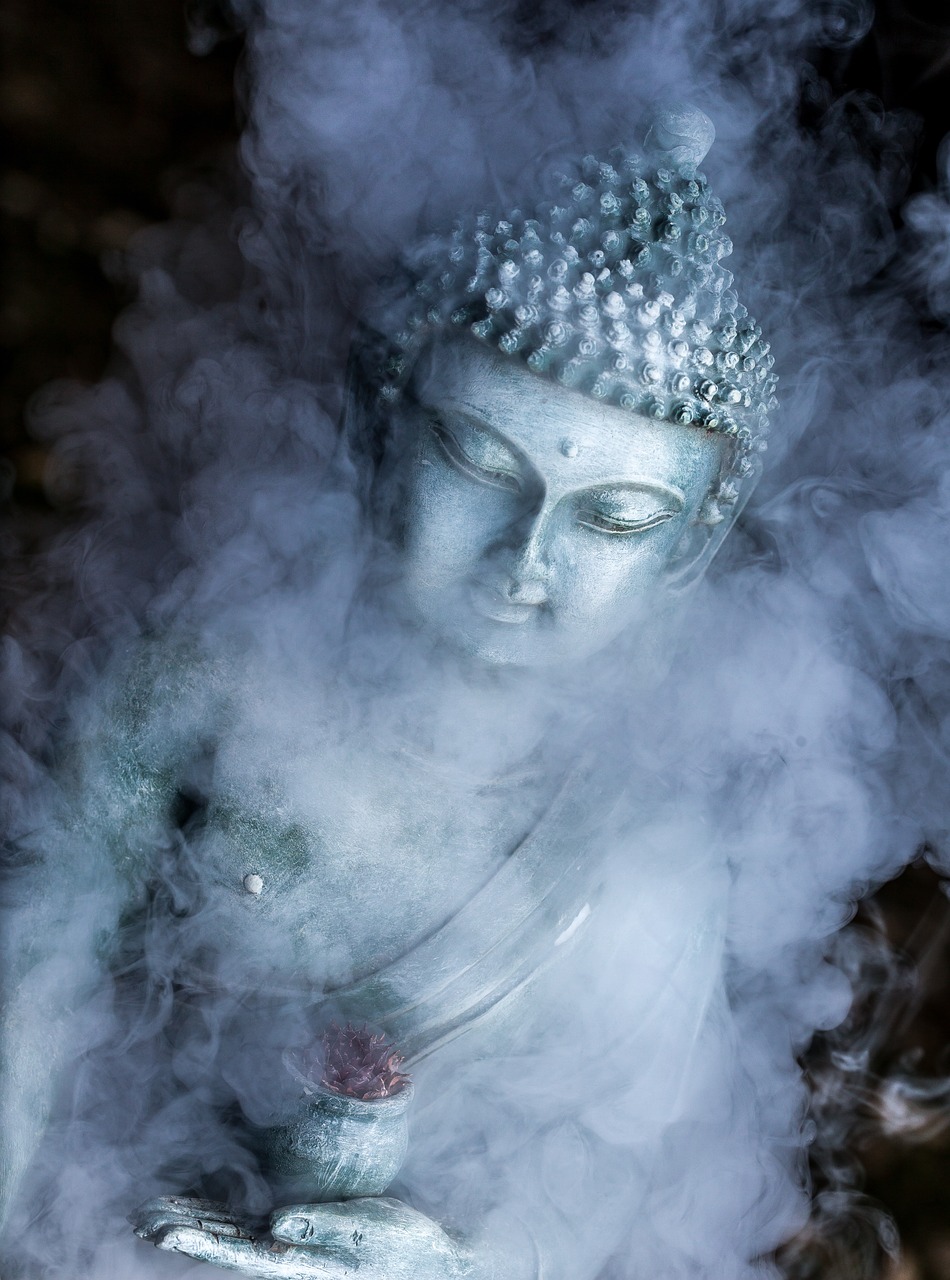 Dūmai, Vape, Buda, Statula, Budizmas, Religija, Asija, Budistinis, Skulptūra, Meditacija
