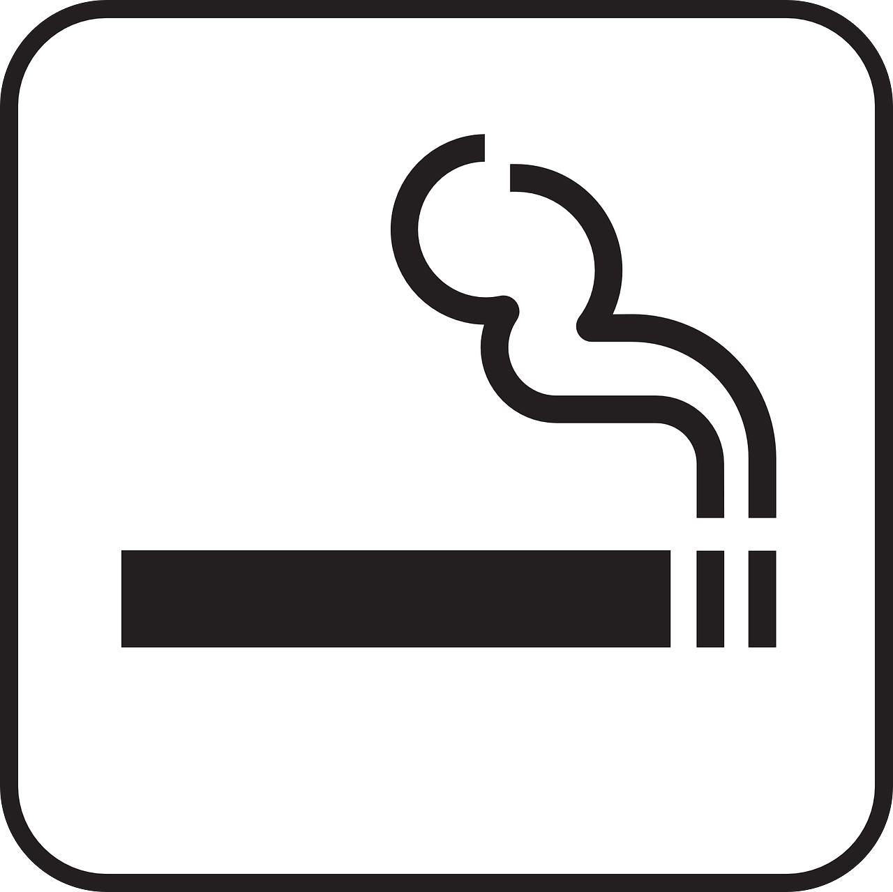 Rūkymas, Cigarečių, Dūmai, Simbolis, Ženklas, Piktograma, Nemokama Vektorinė Grafika, Nemokamos Nuotraukos,  Nemokama Licenzija