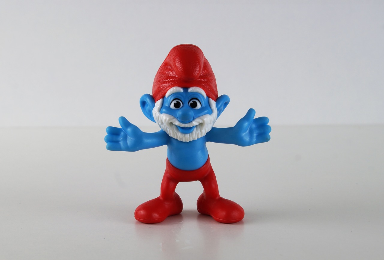 Smurf, Smurfas, Papa Smurf, Figūra, Žaislai, Apdaila, Surinkti, Mėlynas, Nemokamos Nuotraukos,  Nemokama Licenzija