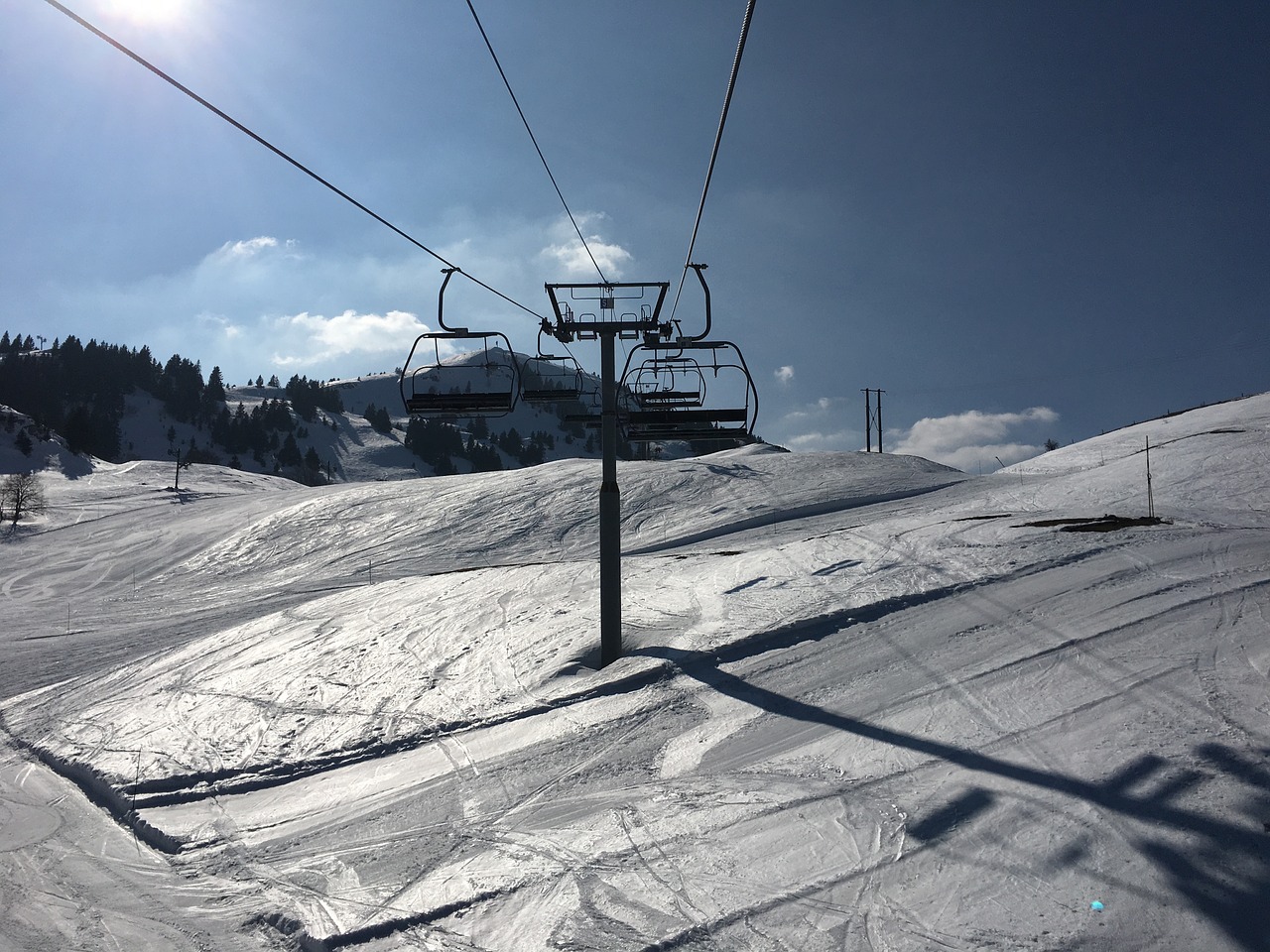 Sniegas, Slidinėjimas, Slidinėjimas Alpėse, France, Kalnas, Kėdutės Liftas, Dangus, Žiema, Šaltas, Kraštovaizdis