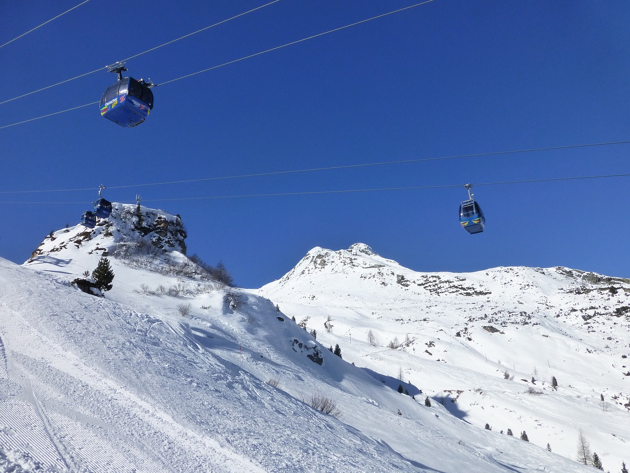 Sniegas, Slidinėjimas, Gondola, Kalnai, Sniego Kraštovaizdis, Tyrol, Gamta, Žiema, Ledynas, Nemokamos Nuotraukos