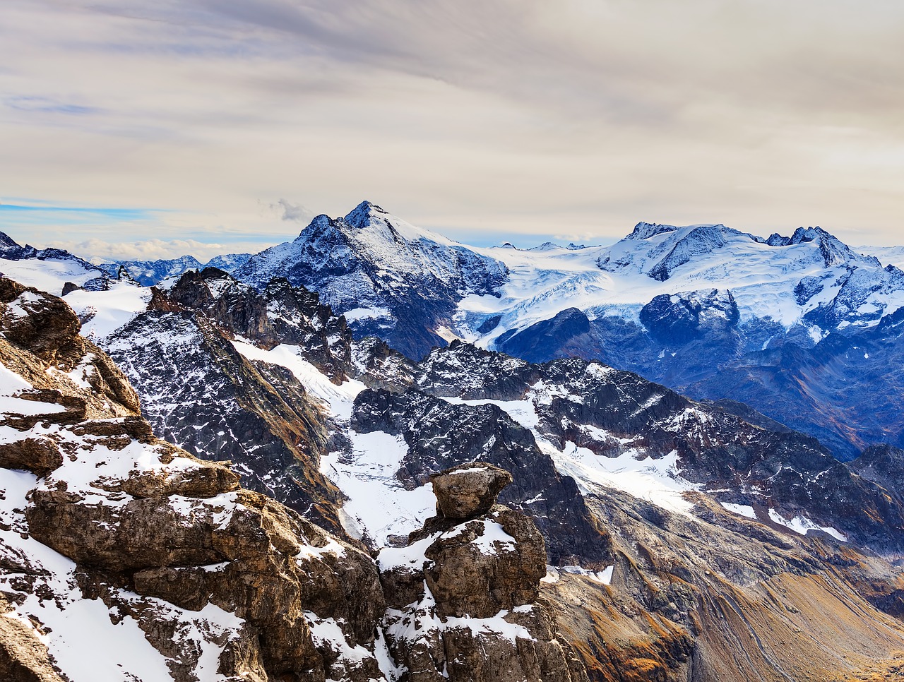 Sniegas, Kalnas, Kalnų Viršūnė, Panoraminis, Ledas, Šveicarija, Obwalden, Swiss Alps, Swiss, Alpės