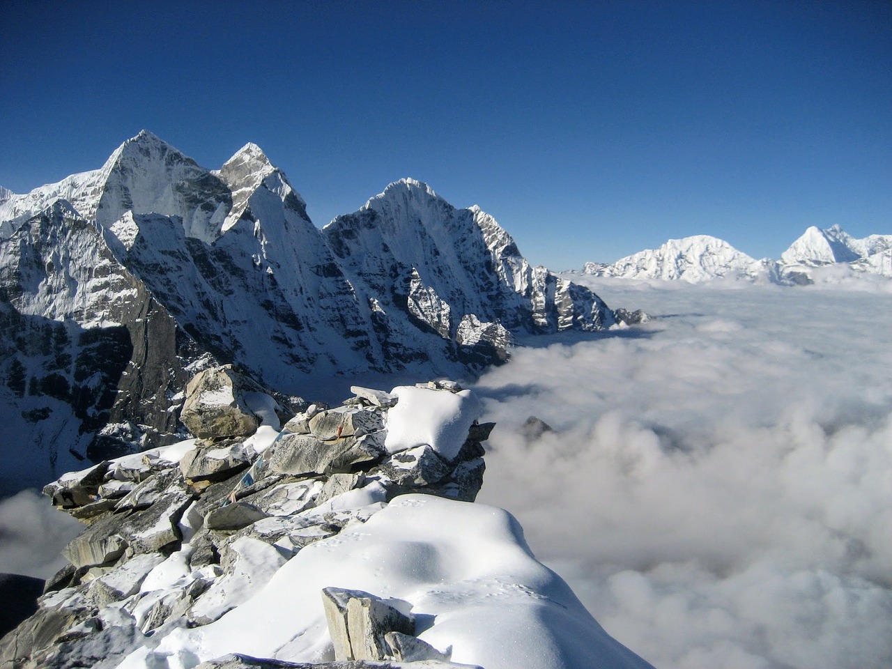 Sniegas, Kalnas, Kalnų Viršūnė, Ledynas, Ledas, Nepalas, Nemokamos Nuotraukos,  Nemokama Licenzija