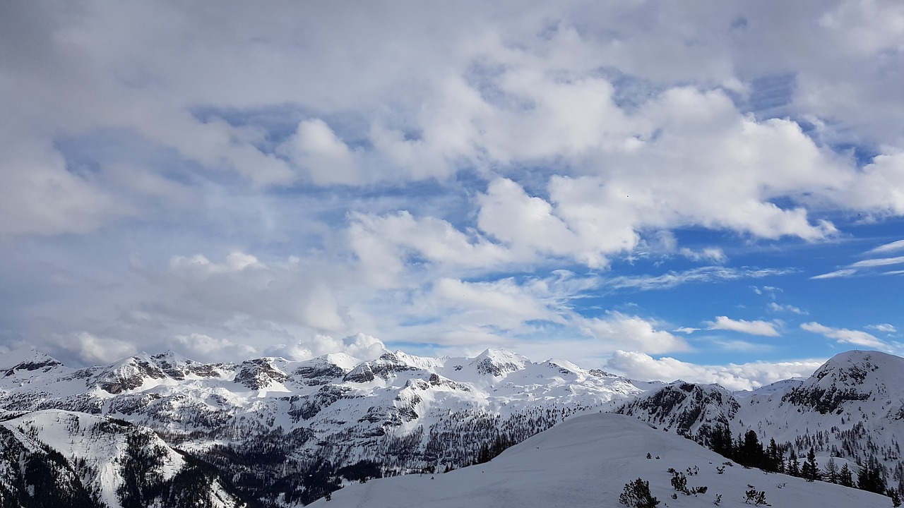 Sniegas,  Žiema,  Panorama,  Kalnai,  Gamta,  Alpių Panorama,  Alpių,  Kalnų,  Austria,  Zauchensee