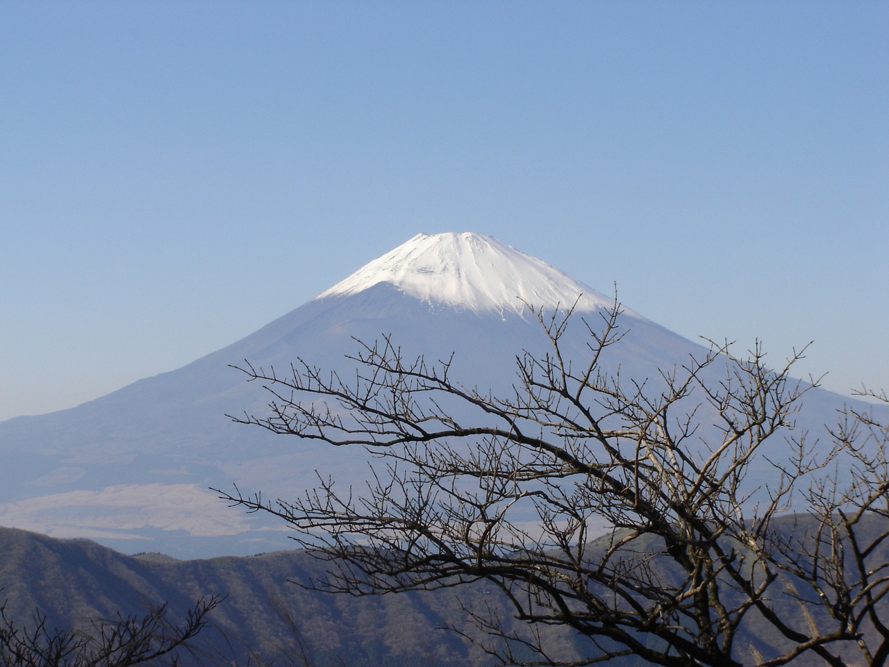 Sniegas,  Kalnas,  Vulkanas,  Dangus,  Gamta,  Japonija,  Fuji San,  Mėlynas Dangus,  Fujiyama,  Be Honoraro Mokesčio