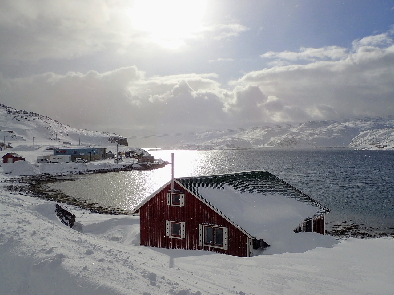 Sniegas,  Žiemos,  Lauko,  Pobūdį,  Ledas,  Finnmarkas,  Norvegija,  Laplandija,  Žiemos Peizažas,  Ledinė