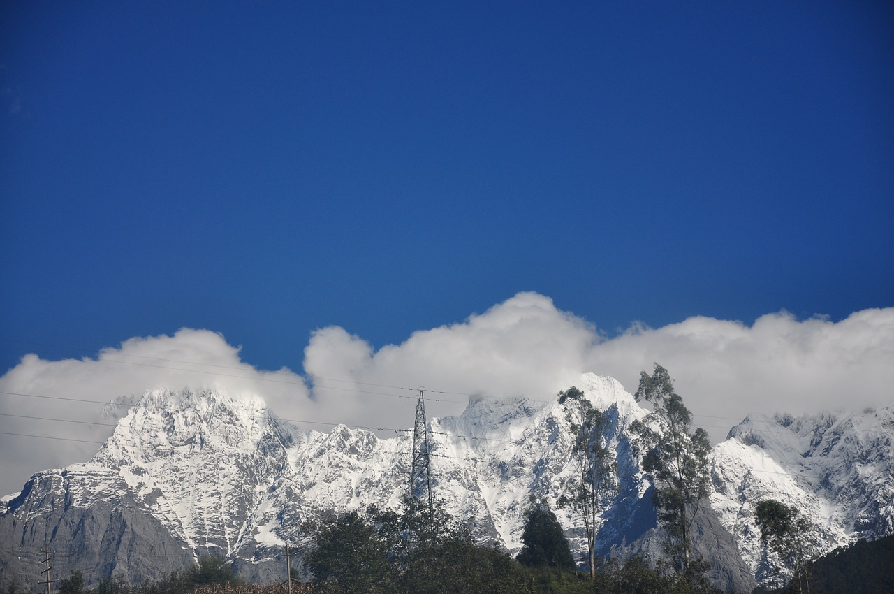 Sniego Kalnas, Yunnan Provincijoje, Debesis, Kraštovaizdis, Dangus, Nemokamos Nuotraukos,  Nemokama Licenzija