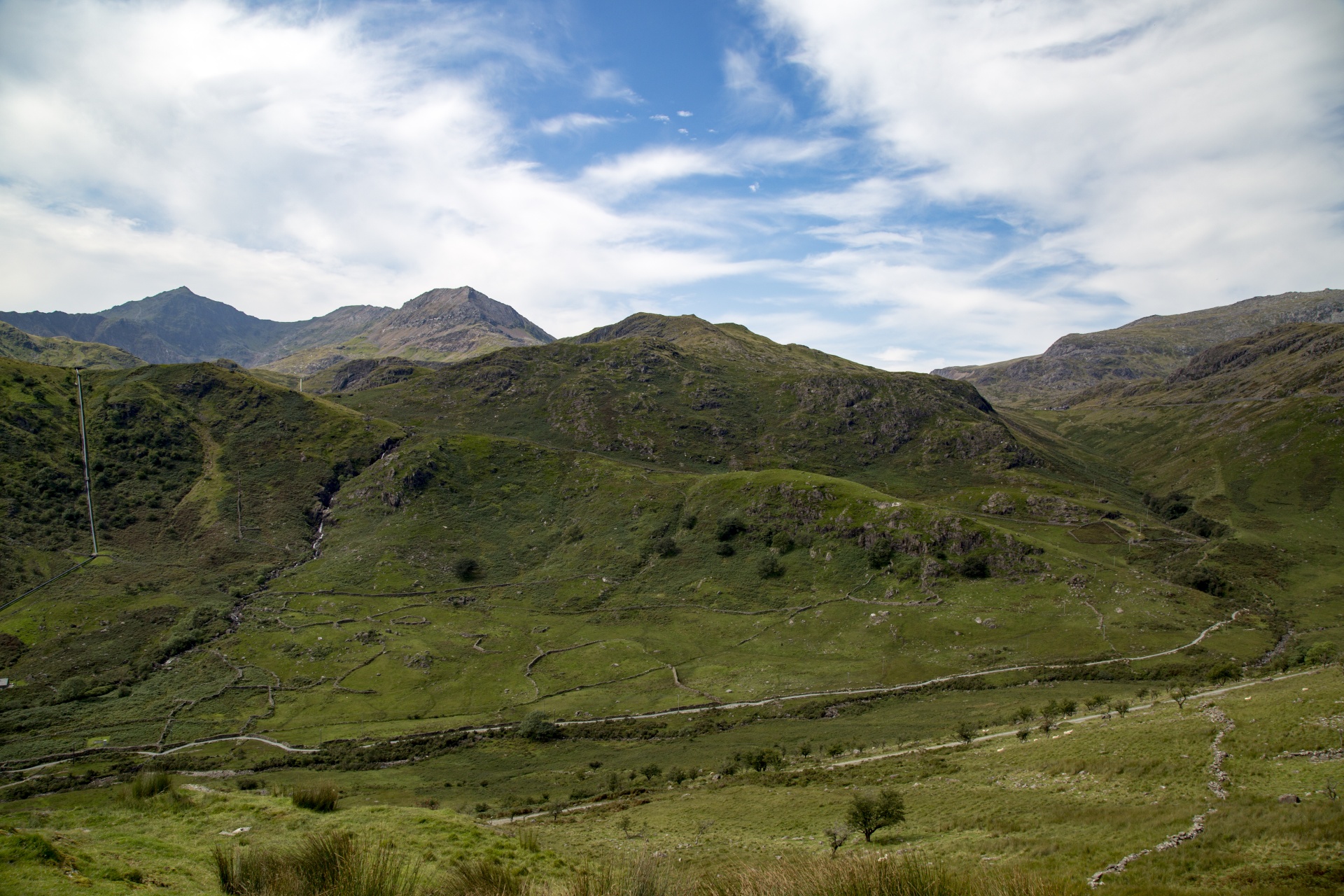 Snieguotė,  Slėnis,  Valų Kalba,  Kalnai,  Snowdon,  Uk,  Lauke,  Kiauras,  Kalnas,  Natūralus