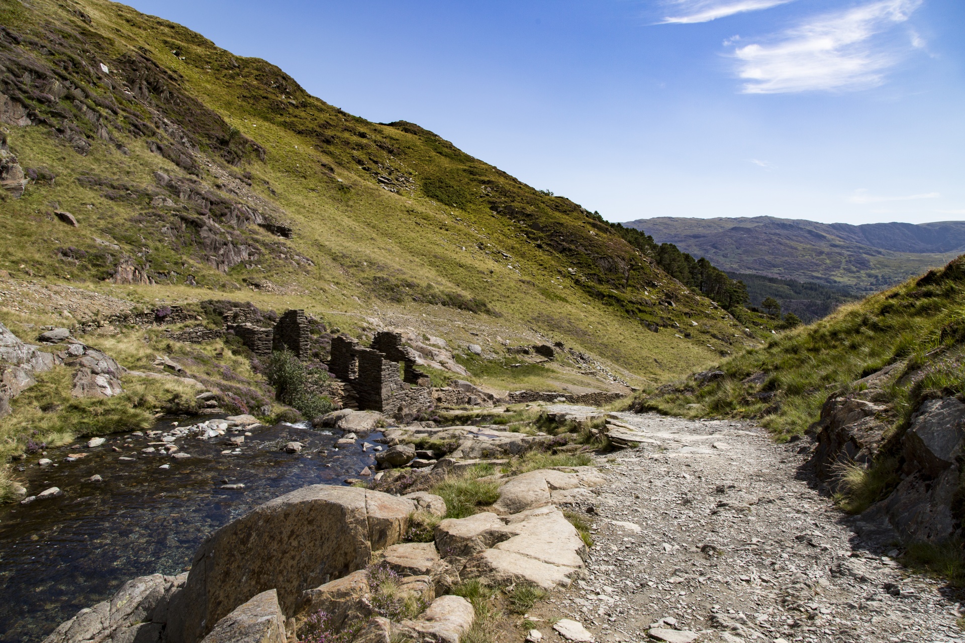 Snieguotė,  Slėnis,  Valų Kalba,  Kalnai,  Snowdon,  Uk,  Lauke,  Kiauras,  Kalnas,  Natūralus