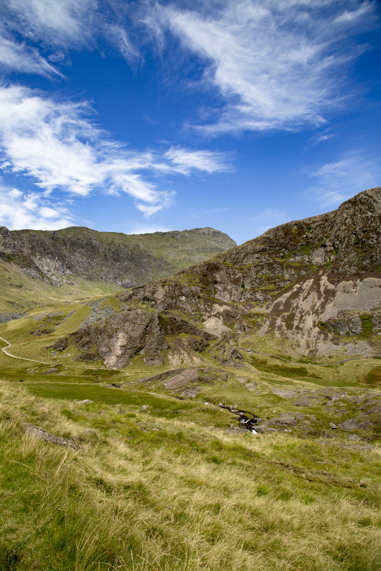 Snieguotė,  Slėnis,  Valų Kalba,  Kalnai,  Snowdon,  Uk,  Lauke,  Kiauras,  Kalnas,  Natūralus