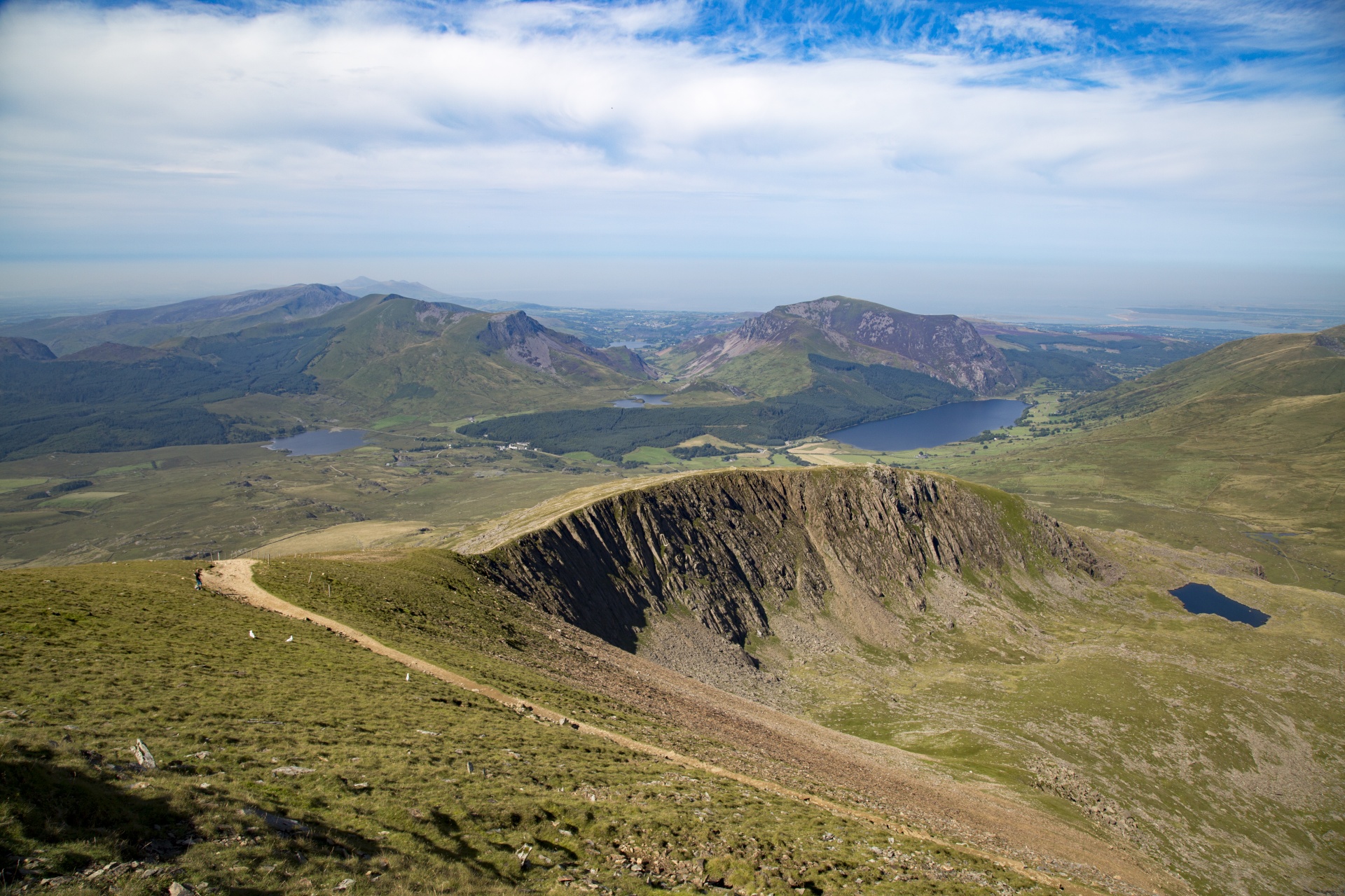 Snieguotė,  Slėnis,  Valų Kalba,  Kalnai,  Snowdon,  Uk,  Lauke,  Kiauras,  Kalnas,  Natūralus