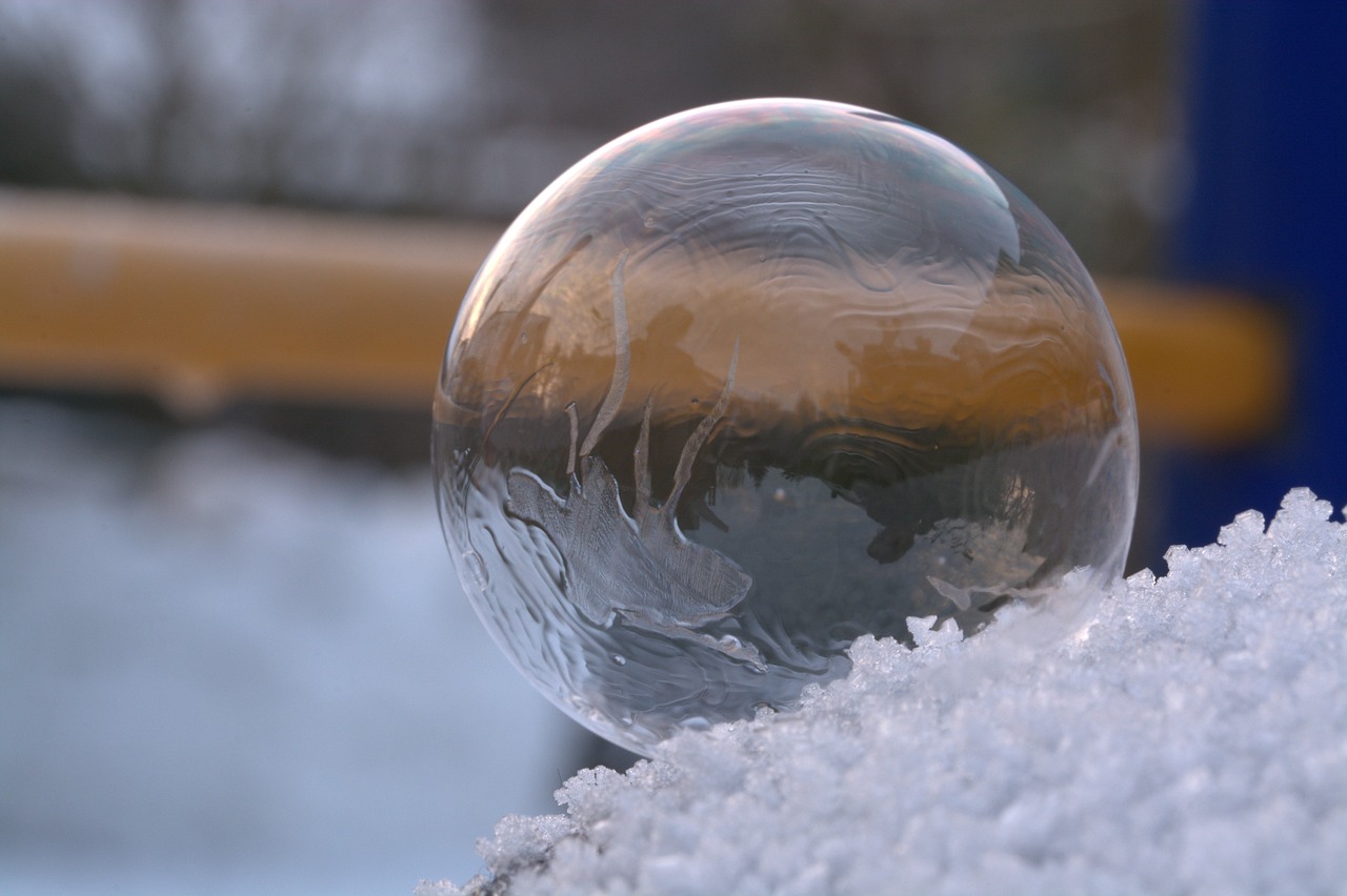 Muilo Burbulas, Užšaldyti, Sušaldyta, Užšalęs Burbulas, Šaltis, Struktūra, Burbulas, Šaltas, Modelis, Eiskristalio