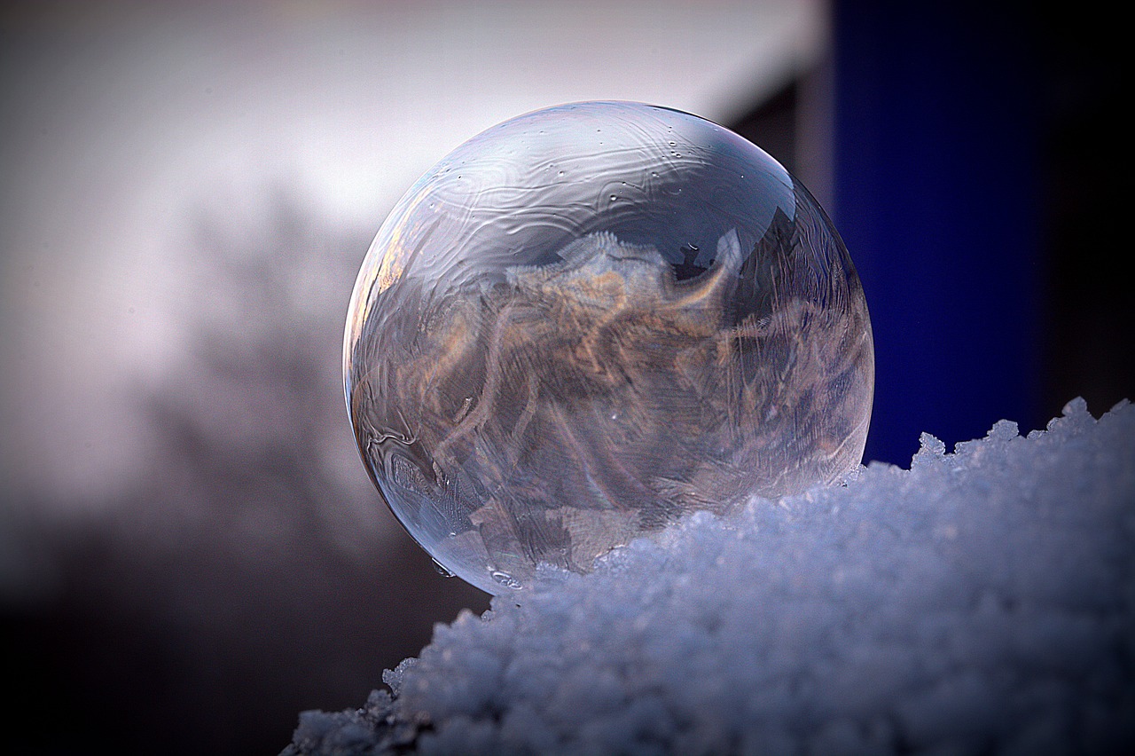 Muilo Burbulas, Užšaldyti, Sušaldyta, Užšalęs Burbulas, Šaltis, Struktūra, Burbulas, Šaltas, Modelis, Eiskristalio