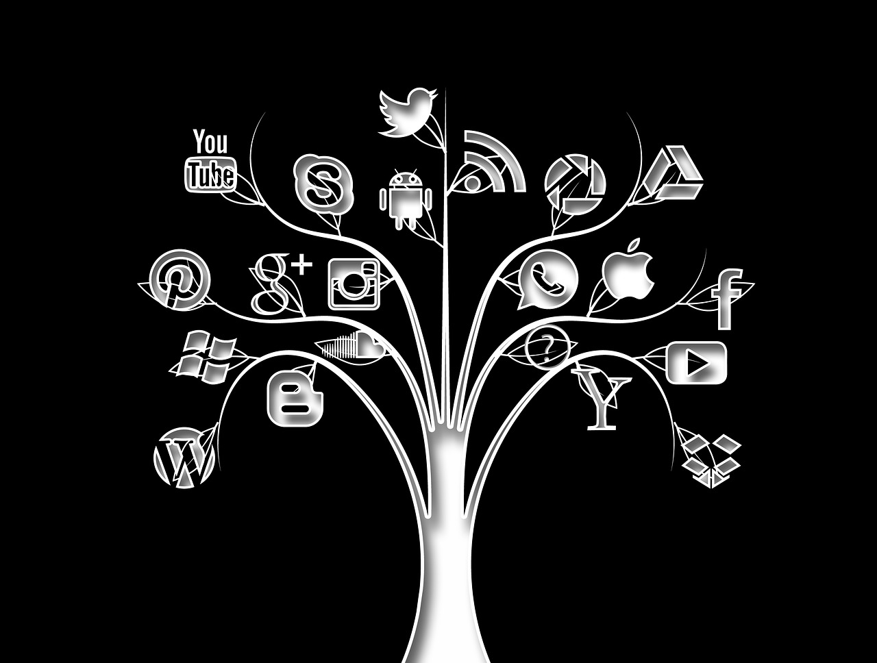 Socialinė Žiniasklaida, Medis, Struktūra, Tinklai, Internetas, Socialinis, Socialinis Tinklas, Logotipas, Socialinis Tinklas, Tinklų Kūrimas