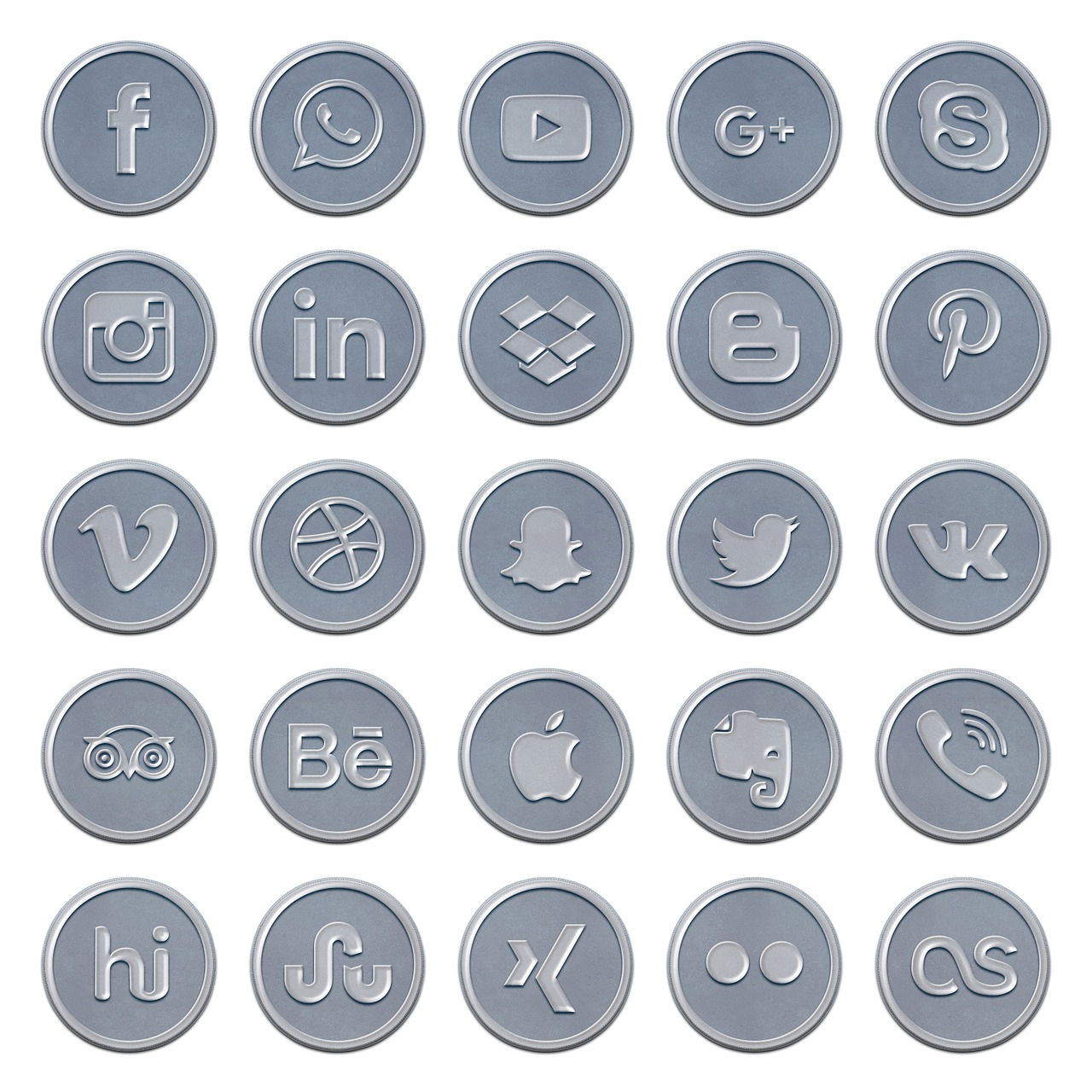 Socialinė Žiniasklaida, Piktogramos, Guma, Simbolis, Internetas, Prisijungęs, Mygtukas, Apvalus, Internetas, Socialinis