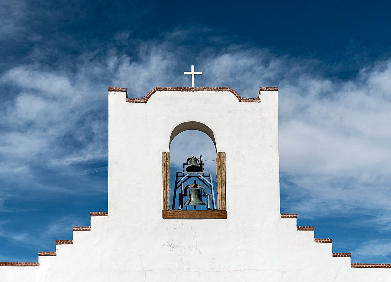 Socorro Misija, Bažnyčia, Naujasis Meksikas, Adobe, Katalikų, Religija, Misija, Orientyras, Varpas, Bokštas