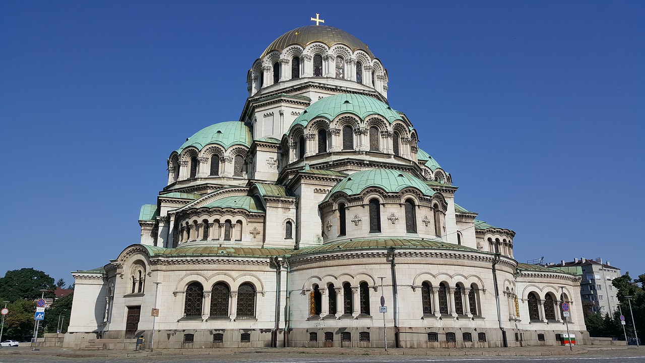 Sofia, Bulgarija, Katedra, Nevski, Nevsky, Auksinis, Aleksandras, Ortodoksas, Krikščionybė, Bažnyčia