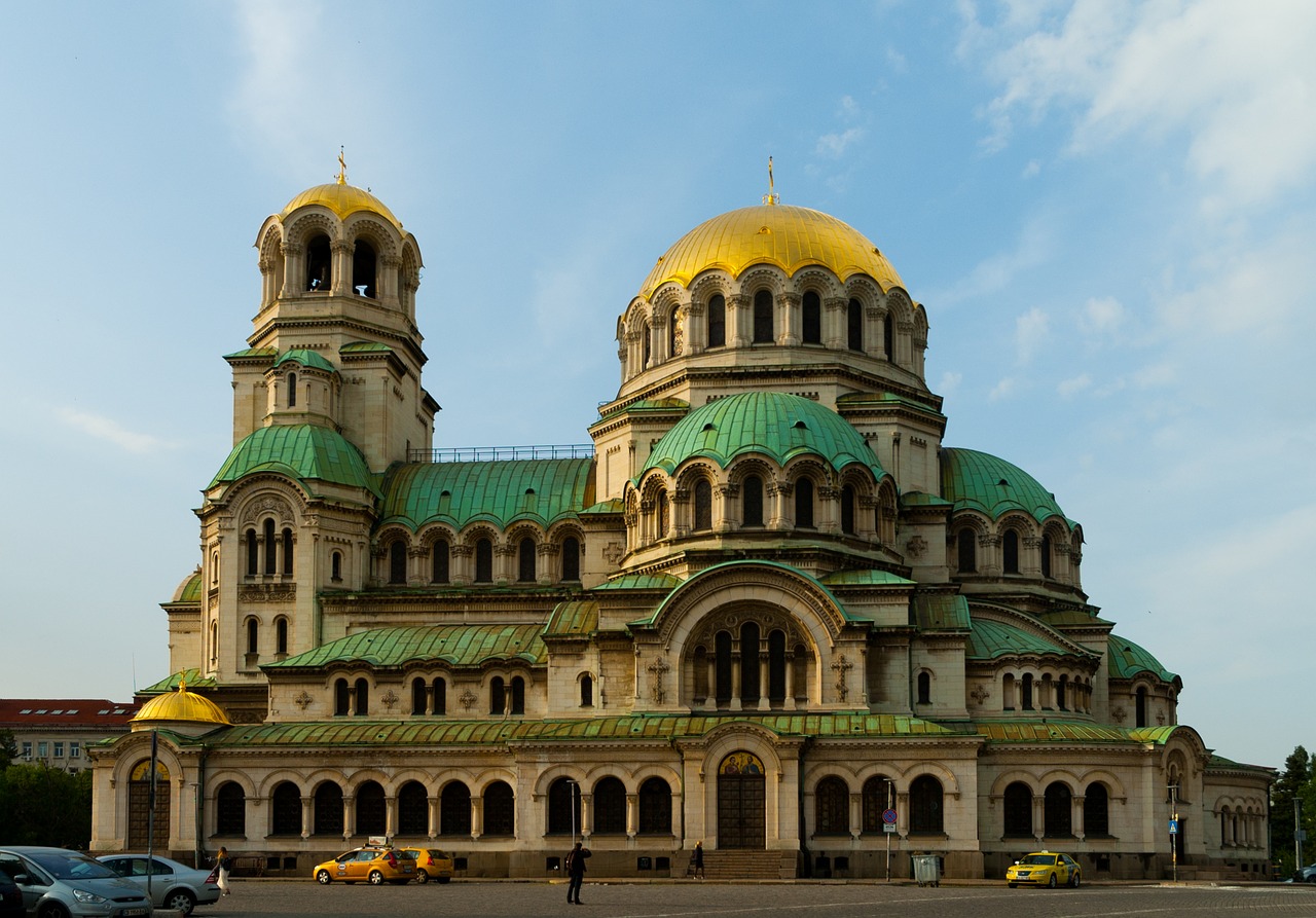 Sofia, Aleksandro Nevskio Katedra, Bulgarija, Turizmas, Byzantine, Auksinis, Auksas, Orientyras, Žinomas, Bažnyčia