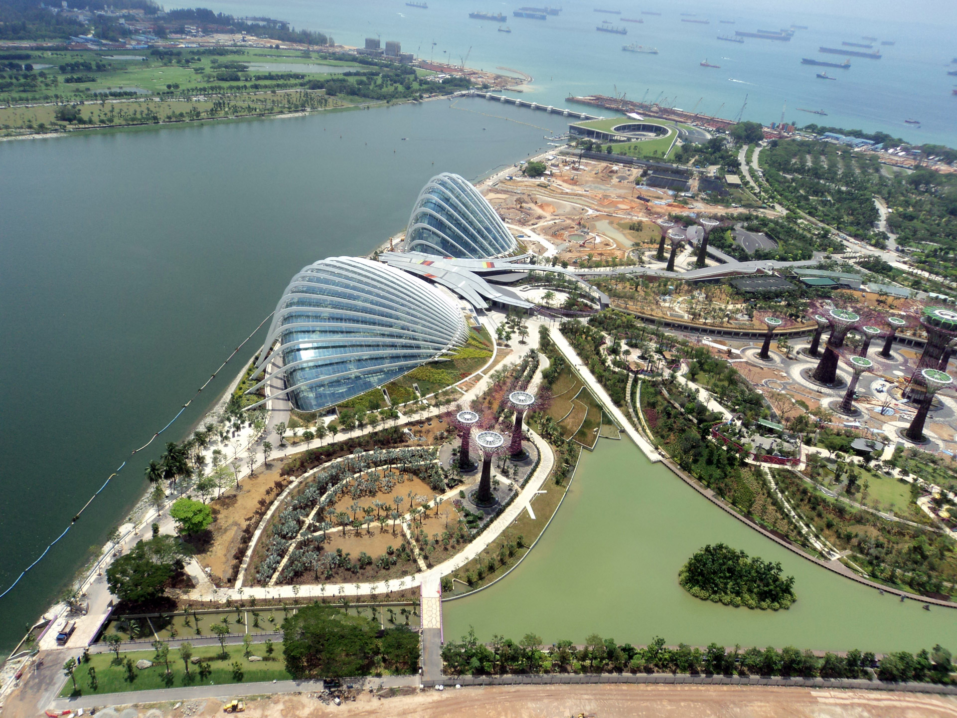 Singapūras,  Saulės Skydelis,  Kelionė,  Architektūra,  Struktūra,  Žalias & Nbsp,  Parkas,  Parkas,  Pastatas,  Augalai