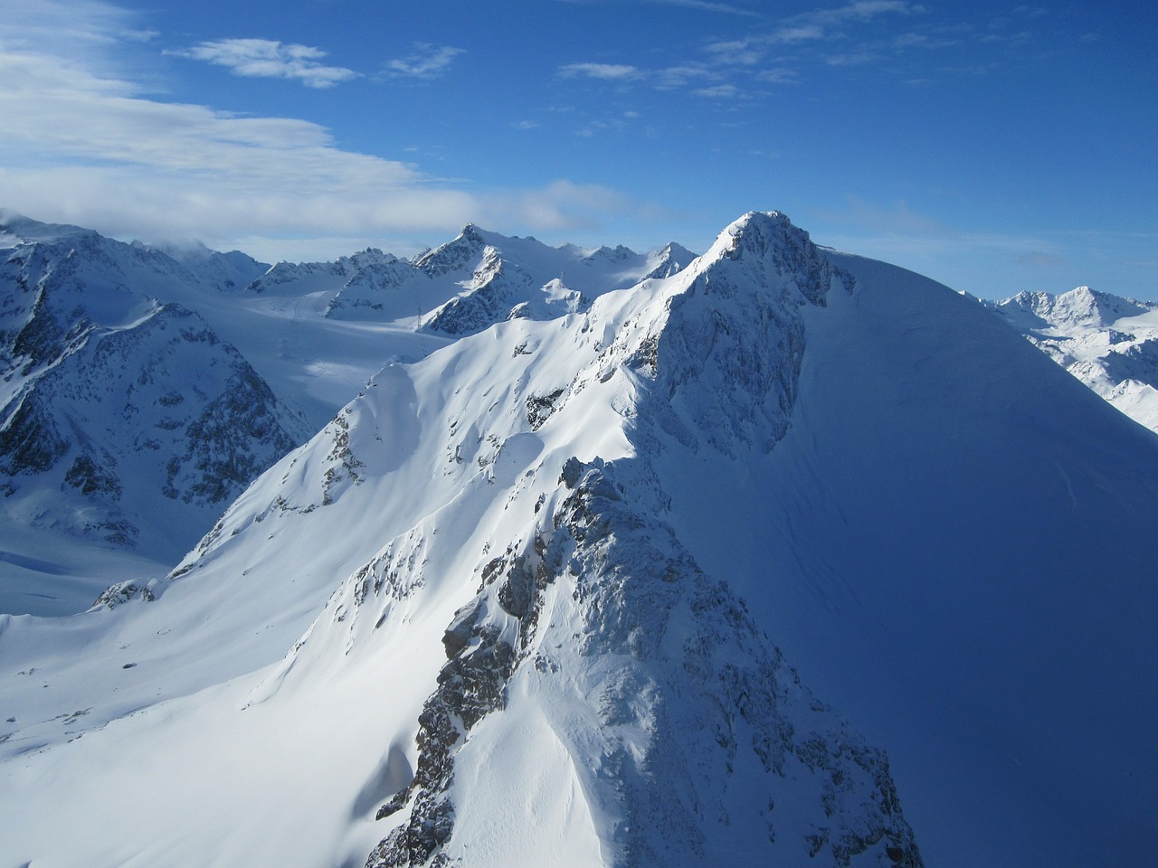 Sölden, Kalnai, Austria, Sniegas, Žiema, Kraštovaizdis, Aukščiausiojo Lygio Susitikimas, Žiemos Sportas, Alpių, Balta