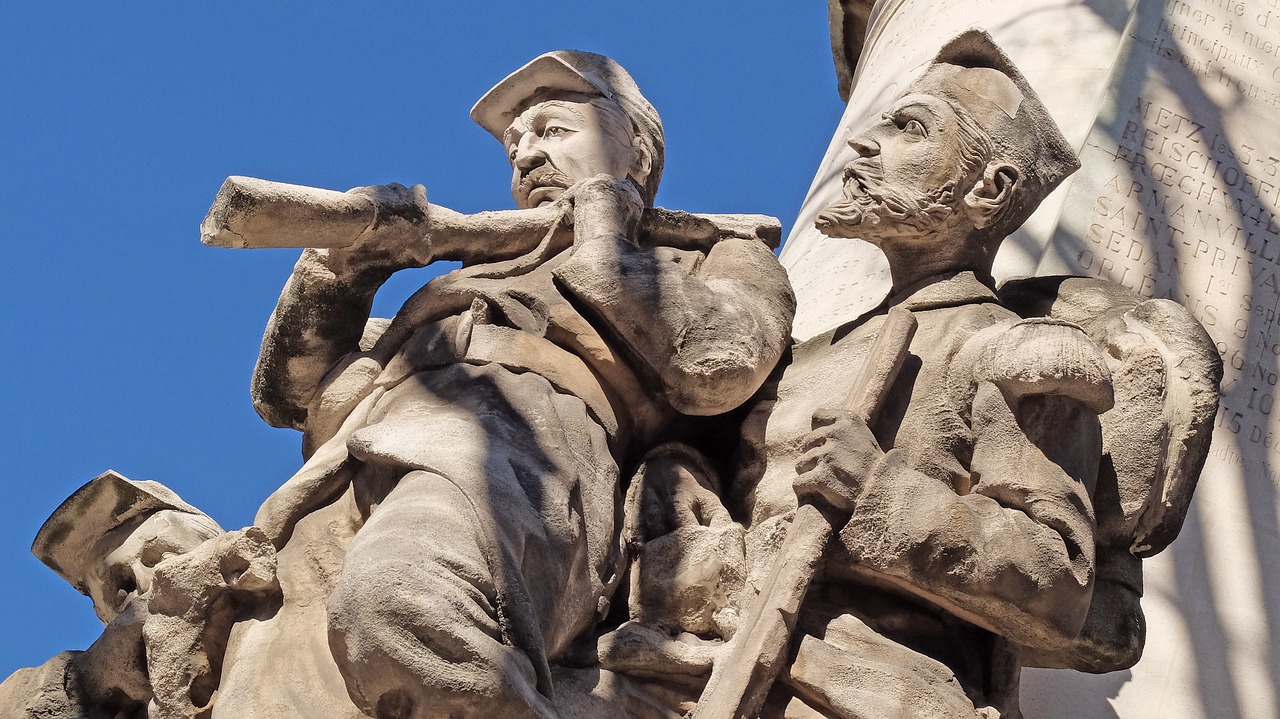 Kareiviai, Karas, Statula, Kariuomenė, Patriotizmas, Napoleonas, 1870, Marseille, France, Nemokamos Nuotraukos