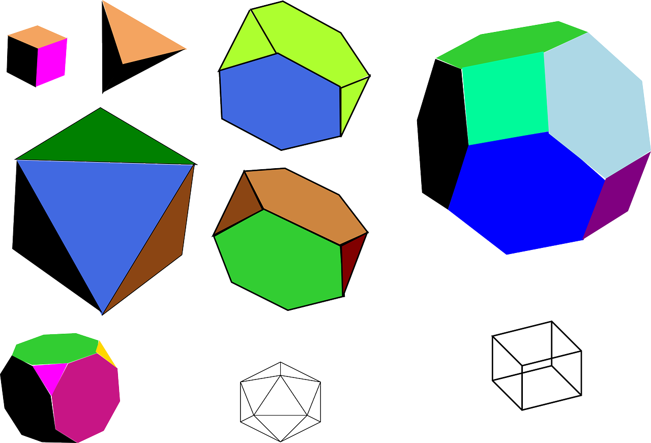 Kietos Formos, Geometrija, Kietos Medžiagos, Simetrija, Nemokama Vektorinė Grafika, Nemokamos Nuotraukos,  Nemokama Licenzija