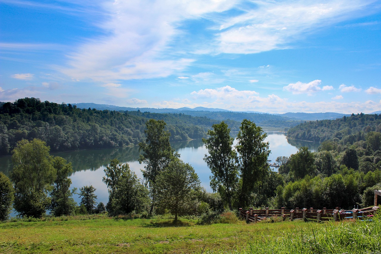 Solina, Bieszczady, Lenkija, Vaizdas Iš Viršaus, Kalnai, Gamta, Vasara, Takas, Turizmas, Kraštovaizdis