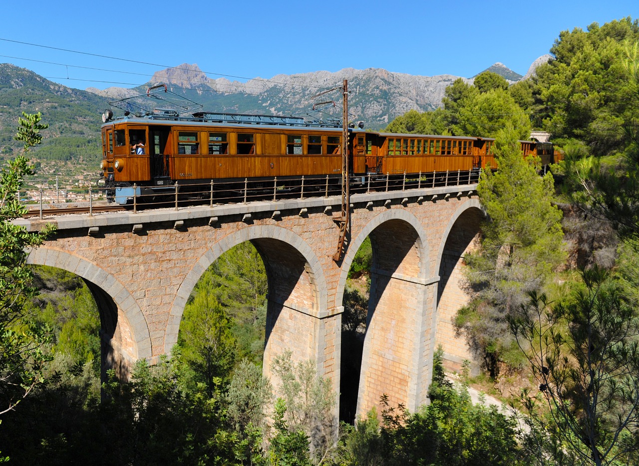 Geležinkelis, Soller, Cinko Pontai, Maljorka, Tiltas, Nemokamos Nuotraukos,  Nemokama Licenzija