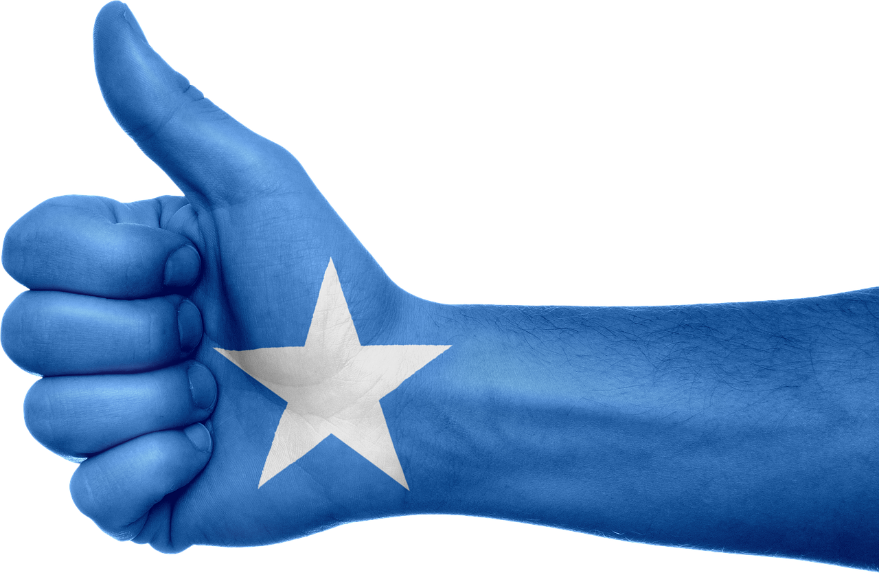 Somalia, Vėliava, Ranka, Nacionalinis, Pirštai, Patriotinis, Patriotizmas, Afrika, Somali, Gestas