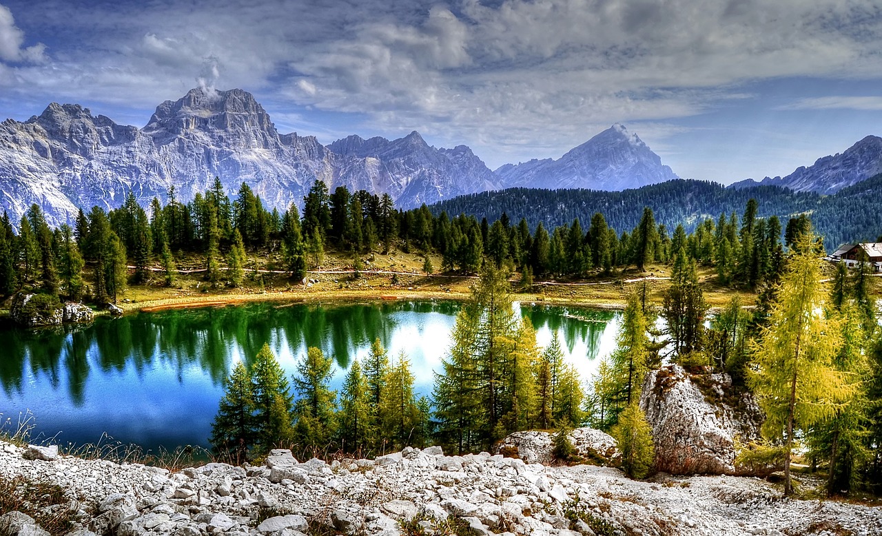 Sorapiss, Antelao, Dolomitai, Kalnai, Alpių, Italy, Unesco Pasaulio Paveldas, Alpių Panorama, Debesys, Vaizdas