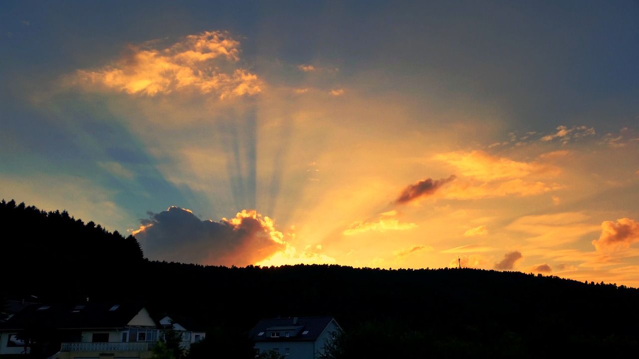 Sötenich, Šiaurės Reinas, Vestfalija, Vokietija, Abendstimmung, Nemokamos Nuotraukos,  Nemokama Licenzija