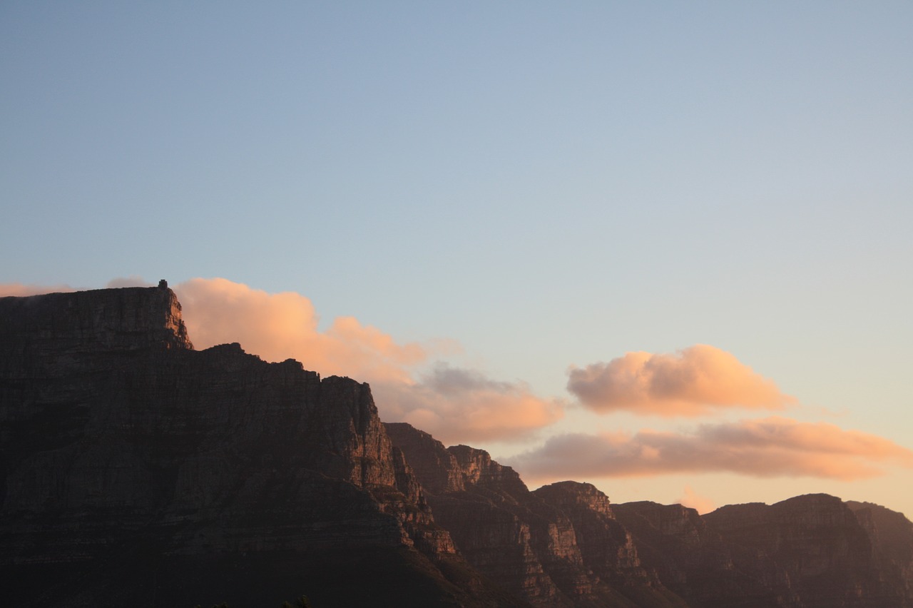 Pietų Afrika, Cape Town, Stalo Kalnas, Dangus, Rokas, Kelionė, Panorama, Saulėlydis, Nemokamos Nuotraukos,  Nemokama Licenzija
