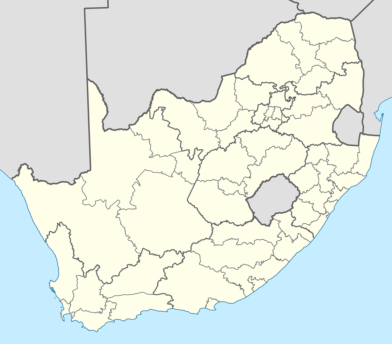 Pietų Afrika, Žemėlapis, Rajonai, Šalis, Tauta, Pietų Afrikos Respublika, Geografija, Žemė, Gaublys, Kartografija