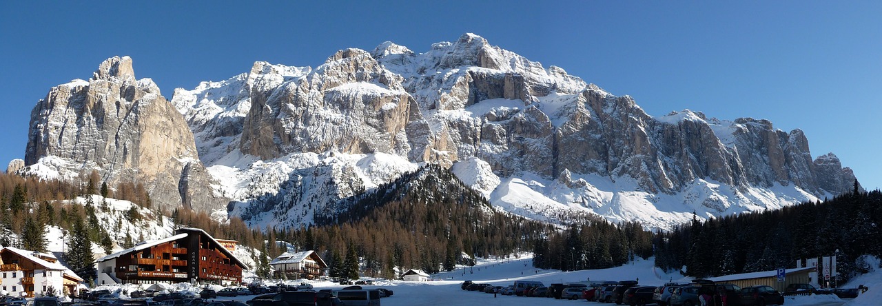 South Tyrol, Sella, Kalnai, Panorama, Žiema, Sniegas, Slidinėjimas, Alpių, Nemokamos Nuotraukos,  Nemokama Licenzija