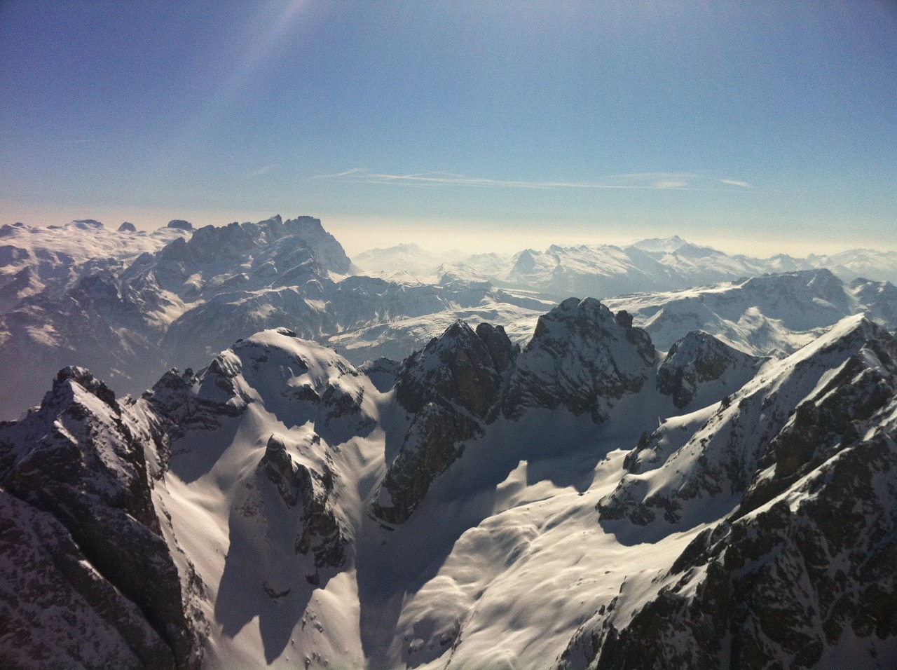 South Tyrol, Dolomitai, Sniegas, Kalnai, Dangus, Saulė, Nemokamos Nuotraukos,  Nemokama Licenzija