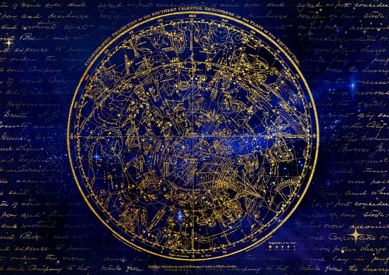 Pietinis Pusrutulis,  Žvaigždynai,  Senovinis,  Alexander Jamieson,  Zodiako Ženklas,  Žvaigždučių Atlas,  Horoskopas,  Astrologija,  Zodiako,  Naujasis Amžius