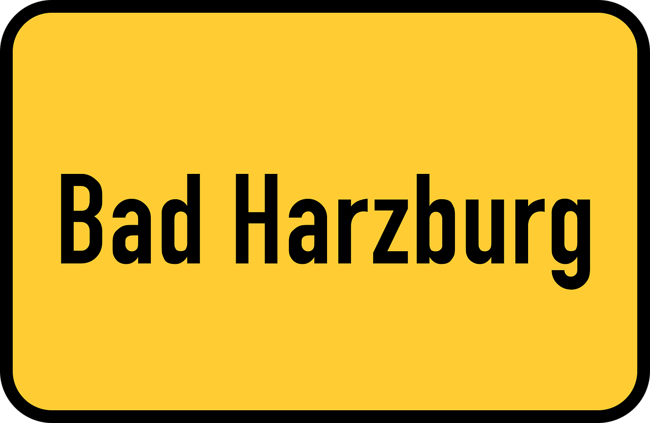 Spa, Blogas Harzburgas, Žemutinė Saksonija, Harz, Harz Kalnai, Miesto Ženklas, Miesto Ribų Ženklas, Įėjimo Ženklas, Vartai, Eismas