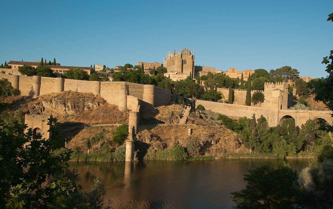 Ispanija, Toledo, Važiuoklės, Siena, Upė, Nemokamos Nuotraukos,  Nemokama Licenzija