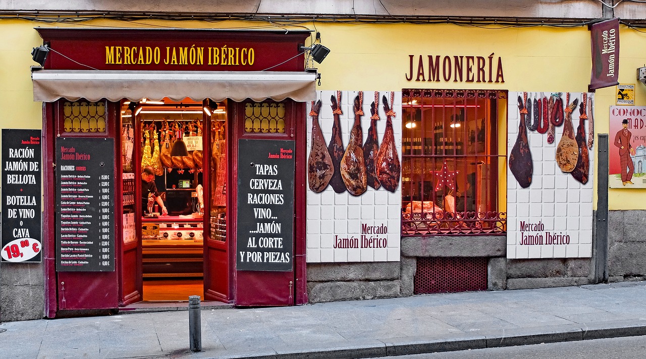 Ispanija, Madride, Parduotuvė, Mėsininkas, Jamoneria, Džemas, Nemokamos Nuotraukos,  Nemokama Licenzija