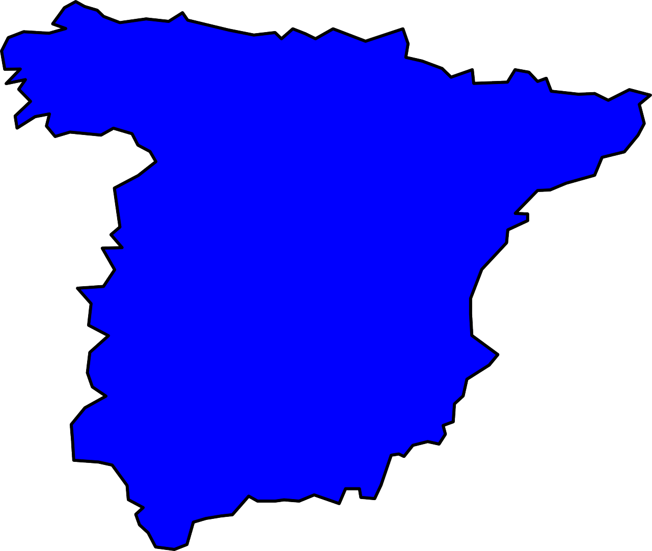 Ispanija, Geografija, Šalis, Žemėlapis, Europa, Atlasas, Kartografija, Nacionalinis, Sienos, Mėlynas