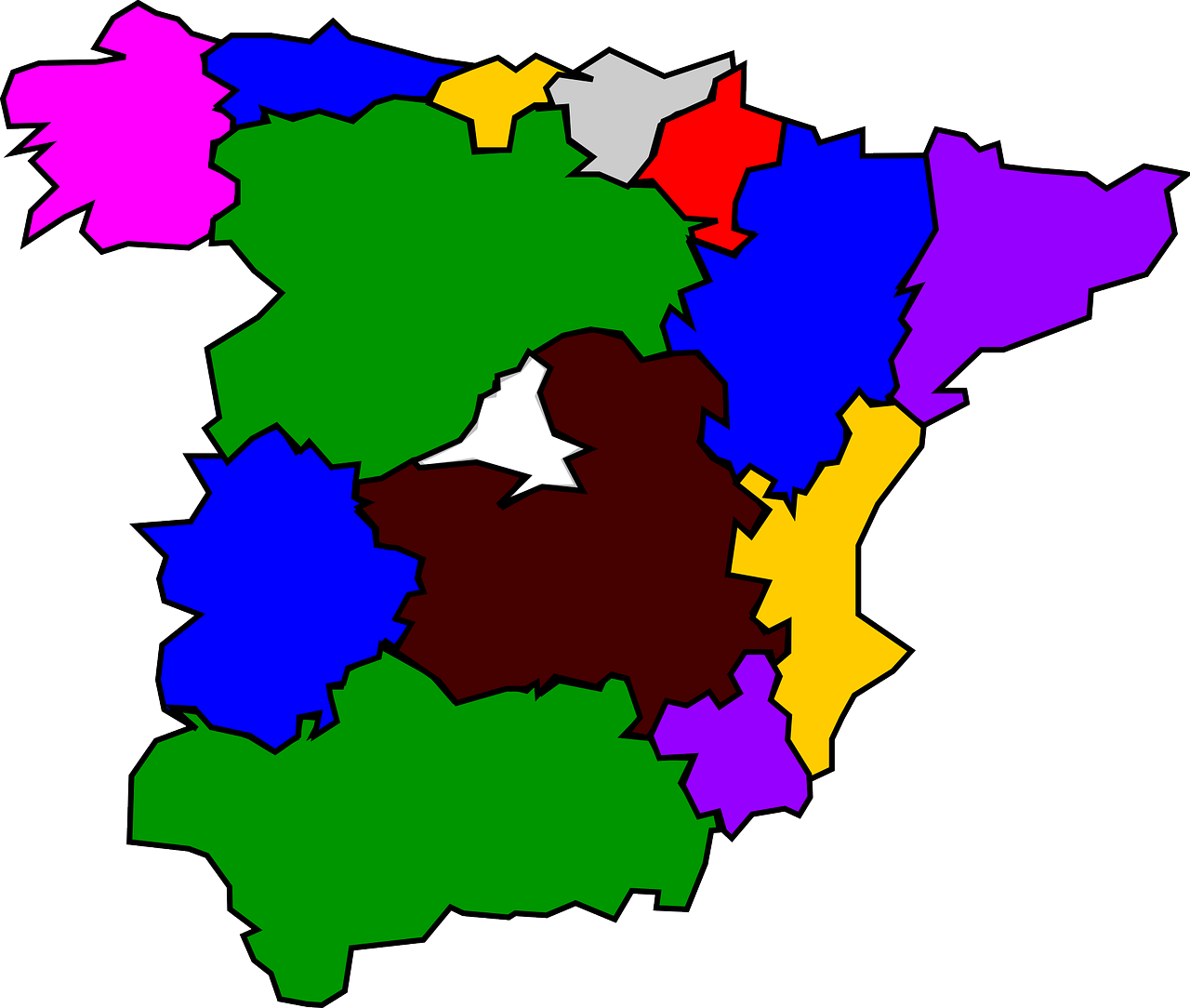 Ispanija, Šalis, Geografija, Provincijos, Žemėlapis, Europa, Regionai, Federacija, Politika, Tauta