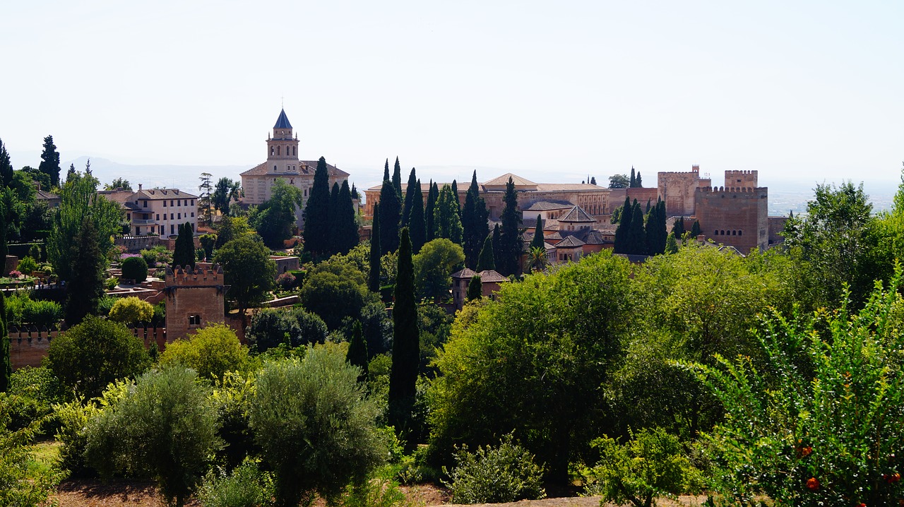 Ispanija, Granada, Istorija, Kelionė, Architektūra, Rūmai, Alhambra, Saulėta Diena, Stilius, Rodyti Vietą