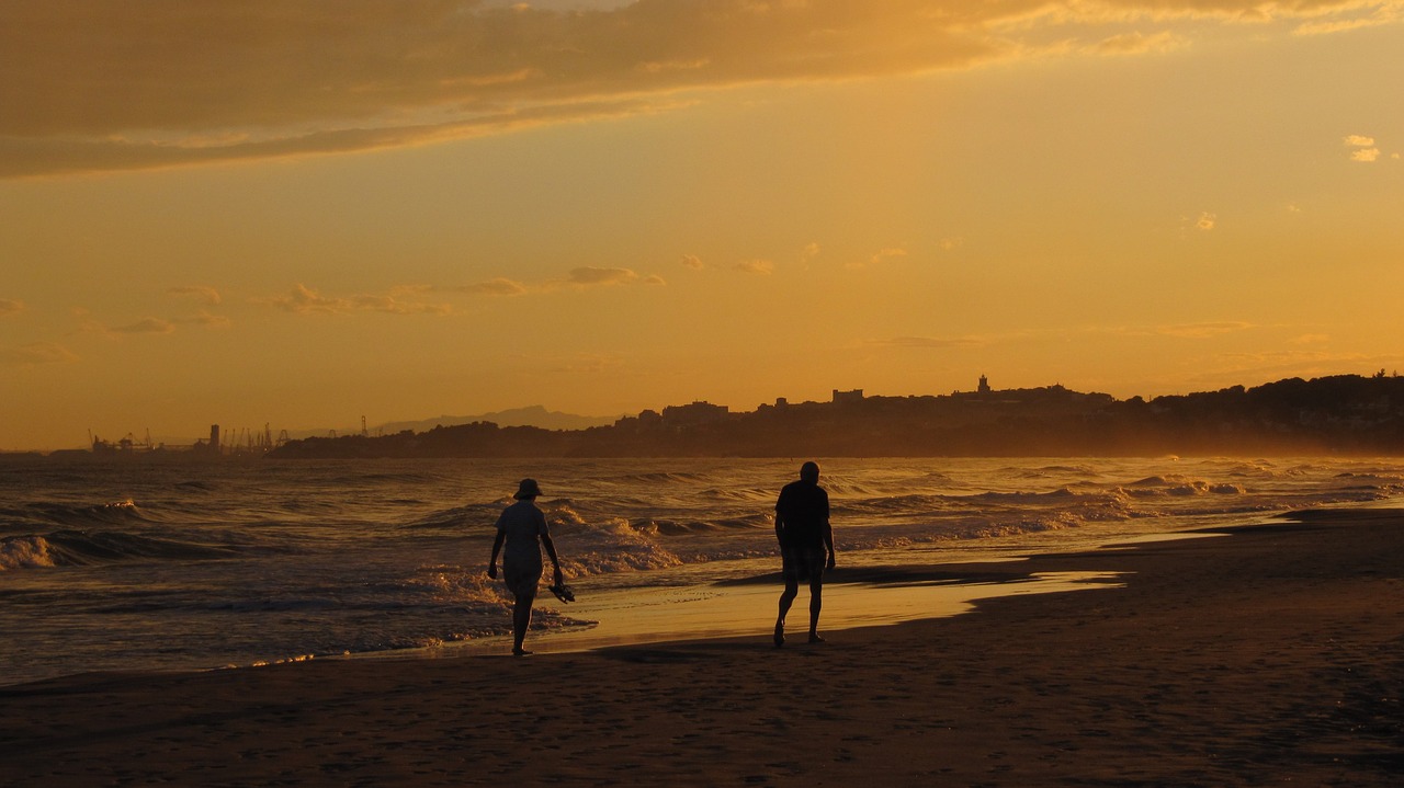 Ispanija, Vanduo, Jūra, Abendstimmung, Saulėlydis, Tarragona, Nemokamos Nuotraukos,  Nemokama Licenzija