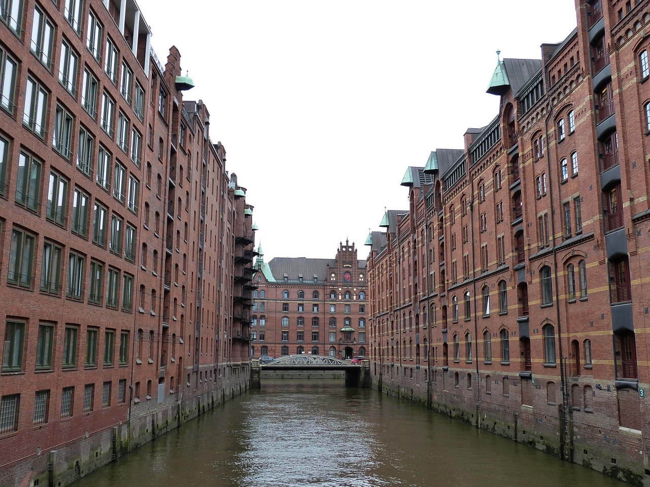 Speicherstadt, Hamburgas, Plyta, Pastatas, Istoriškai, Kanalas, Tiltas, Fasadas, Architektūra, Unesco