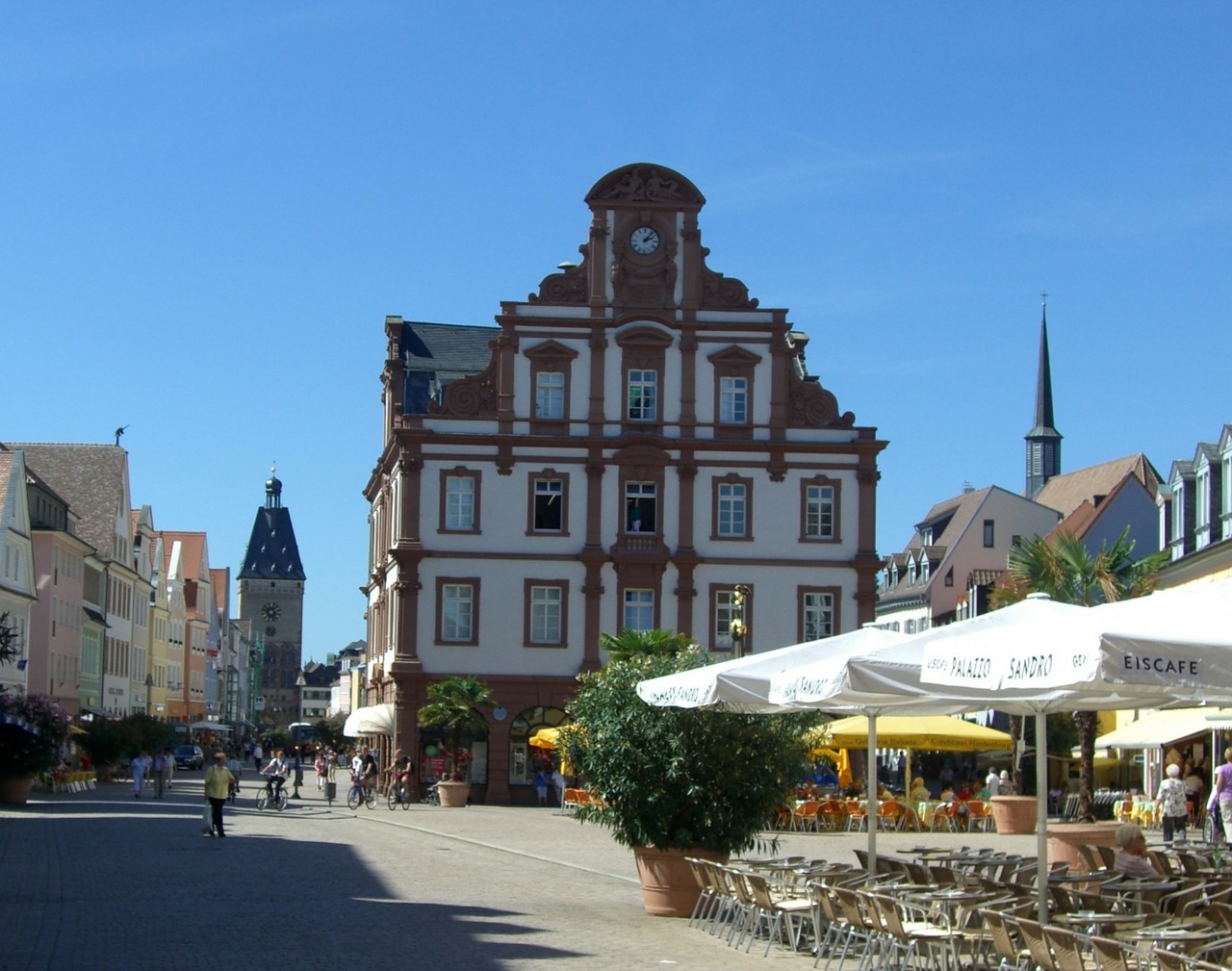 Speyer, Maximilianstrasse, Seni Vartai, Senoji Moneta, Gatvės Kavinė, Nemokamos Nuotraukos,  Nemokama Licenzija