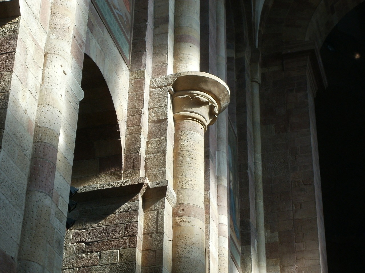 Speyer, Dom, Interjeras, Romanesque, Sostinės, Architektūra, Katedra, Bažnyčia, Europa, Vokietija