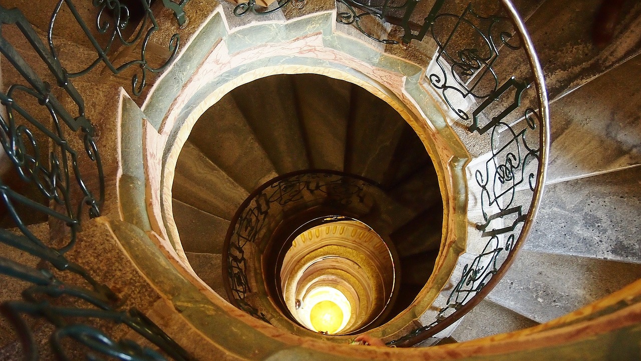 Spiraliniai Laiptai, Austria, Architektūra, Perspektyva, Laiptai, Žingsniai, Žemyn, Spiralė, Nemokamos Nuotraukos,  Nemokama Licenzija