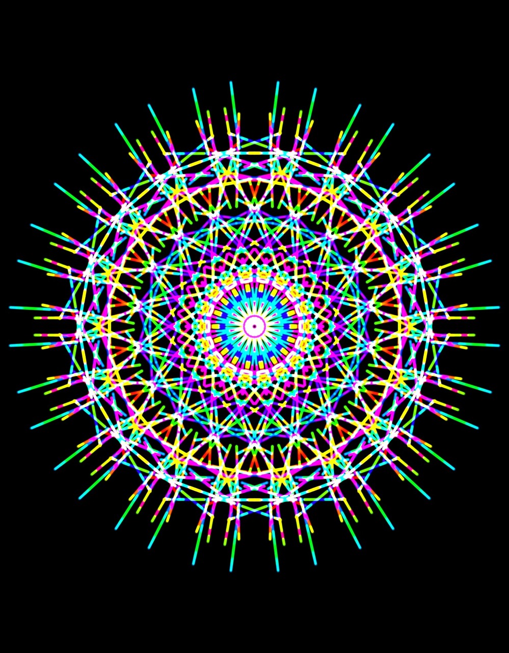 Spirograph, Spalvos, Linksmas, Spalvinga, Kelių Spalvų, Ratas, Abstraktus, Balta, Mėlynas, Geltona