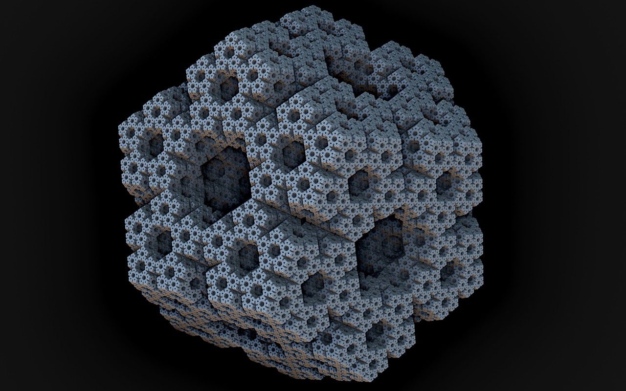 Kempinė, Labirintas, Cubical, Geometrija, Geometrinis, Kartojantis Modelis, Fraktalinė Geometrija, Menger-Sierpinski, Nemokamos Nuotraukos,  Nemokama Licenzija